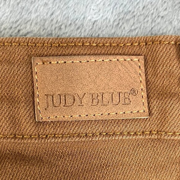 Judy Blue Carpenter Jeans Women's 24W Slim Fit Brown Stretch Utility Workwear - Picture 15 of 16